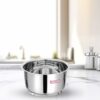 7 Litre Stainless Steel TriPly Deep Pot with Lid - Induction Base, LPG Friendly Kitchenware