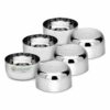 Stainless Steel ? Sada Bowl/Vati/Katori C35 ? Set of 6, 100 ML Each ? Small Size Serving Bowls for Kitchen ? Ideal for Curd, Raita, Chutney, Dal & Dessert ? Durable & Rust-Resistant