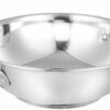 Stainless Steel Kadhai Set - 22 cm and 27 cm, Induction Bottom