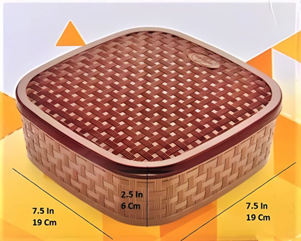 Sanskriti Exports Plastic Masala Box 1 Pc ? Multicolor Spice Storage Container, Rangoli Organizer Dabba, Stylish Airtight Kitchen Box for Indian Spices, Compact Multi-Compartment & Durable Traditional Storage - Image 6