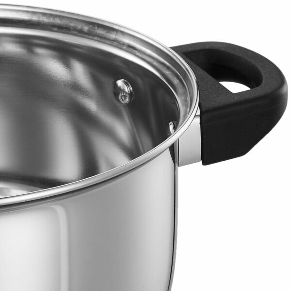 Sanskriti Exports Stainless Steel Induction Bottom Dutch Oven with Glass Lid (20cm, 3 litres) - Image 4