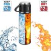 Stainless Steel Vacuum Insulated Bottle Gift Set with Two Cups, 500ml - Image 2
