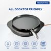 Tramontina Fusion Healthy Triply Ceramic 28cm Dosa Tawa with Lid, Set of 4 | Non-Toxic | Induction Friendly | Indian Kitchenware - Image 6