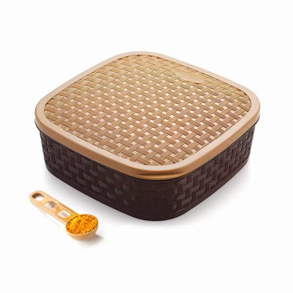 Sanskriti Exports Stainless Steel Masala Box with Lid - Set of 4 | Indian Kitchenware Thali Set for Diwali Pooja Decor & Spice Storage - Image 2