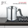 Double Wall Stainless Steel Milk Boiler with Bakelite Handle for Kitchen Use - Image 5