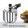 Stainless Steel 3 Litre Inner Lid Pressure Cooker Set by Pigeon for Induction Cooking - Image 4