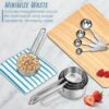 Sanskriti Exports Stainless Steel Measuring Cups & Spoon Combo for Dry or Liquid/Kitchen Gadgets/Cooking & Baking/Stackable Professional Measuring Cup Set with Measurement Handles (WH,Set of 4 Cups & 4 Spoons)