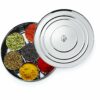 Sanskriti Exports Stainless Steel Spice Box Set of 10 Pieces - 1225 ml