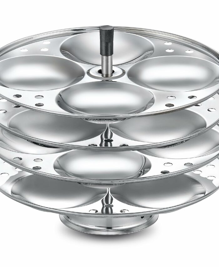 Prestige 4 Stainless Steel Idly Plates| Cook 16 Idlis At Once with 4 Plates| Convenient| Versatile