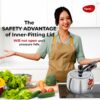 Stainless Steel Cooker with Inner Lid, 3L Capacity
