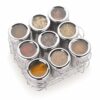 Stainless Steel Spice Box – 9-Compartment Masala Organizer with Lid