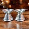 Sanskriti Exports 2 Inch Stainless Steel Diya for Traditional Oil Lamp, Home & Mandir Pooja Decor