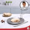Wonderchef Nigella Tri-Ply 26 cm Roti Tawa | Non-Stick Tawa | 4mm Thickness | Induction Base | Compatible with All cooktops | Riveted Cool-Touch Handle | 10 Year Warranty, Stainless Steel, Silver