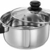 20cm Stainless Steel Dutch Oven with Glass Lid, 3 Litres Capacity - Image 2