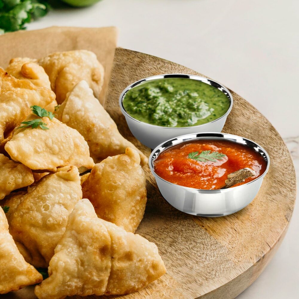 Sanskriti Exports Compact Stainless Steel Chutney & Sauce Bowl Set ? 85ML (Pack of 6) | Everyday Essential - Image 5