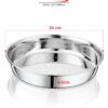 Tiara Stainless Steel Laxmi Hole Chalni Wheat Strainer for Indian Kitchenware 1Pc - Image 3