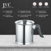 Double Wall Stainless Steel Milk Boiler with Bakelite Handle for Kitchen Use - Image 3