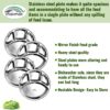 Sanskriti Exports Stainless Steel Bhojan Thali Set - 4 Compartment Divided Dinner Plates with Lid (12.5 Inch) for Indian Kitchenware - Image 4