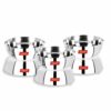 Sanskriti Exports Stainless Steel Solid Bowl - 0.350 liter, Set Of 6, Silver