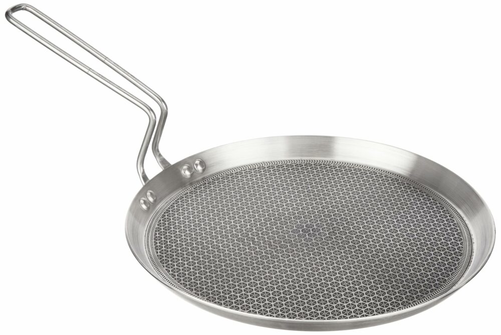 Sanskriti Exports Triply Stainless Steel Tawa 28 cm Diameter with Honeycomb Design (Induction Friendly) - Image 2