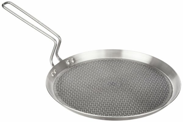 Sanskriti Exports Triply Stainless Steel Tawa 28 cm Diameter with Honeycomb Design (Induction Friendly)