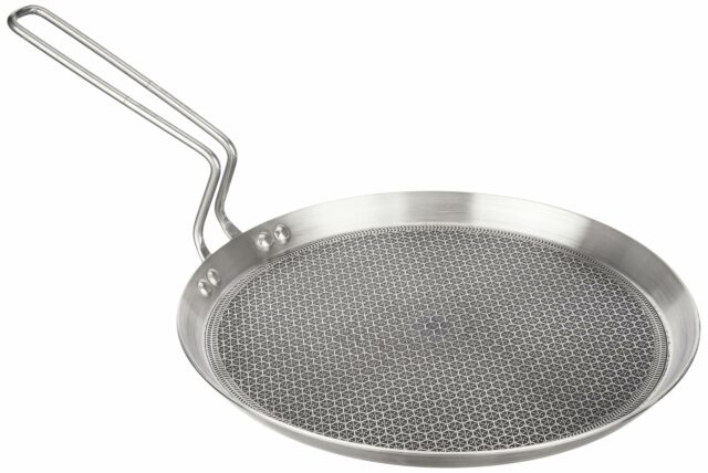 Sanskriti Exports Triply Stainless Steel Tawa 28 cm Diameter with Honeycomb Design (Induction Friendly)