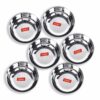 Sanskriti Exports Stainless Steel Solid Bowl - 0.350 liter, Set Of 6, Silver