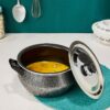 Sanskriti Exports 4.25L Non Stick Handi with Stainless Steel Lid for Indian Cooking and Pooja Decor - Image 2