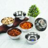 Stainless Steel 150ml Bowl Set of 4 with Lid