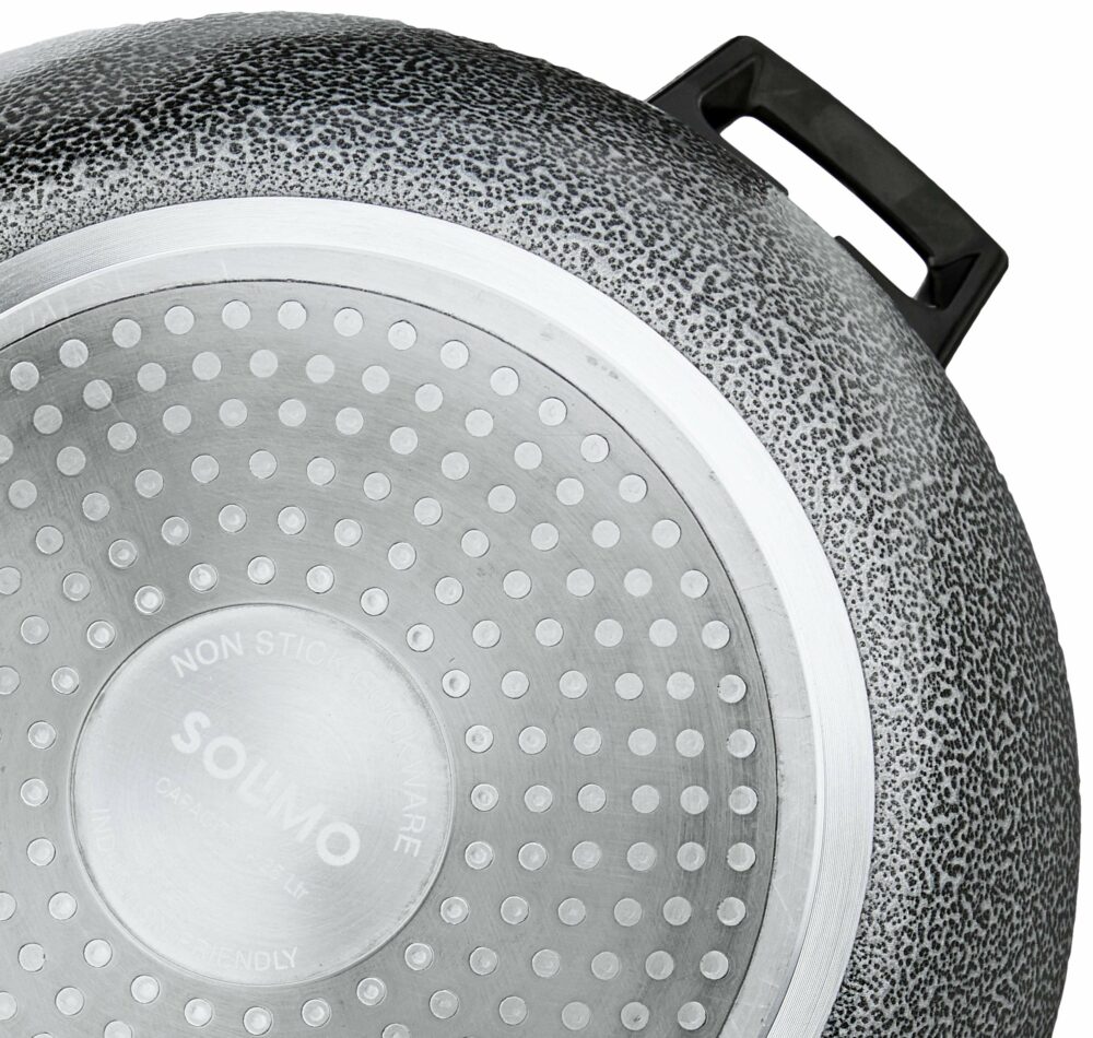 Sanskriti Exports Non Stick Handi with Stainless Steel Lid (4.25L, Hammertone finish, 3 coat, 2.9mm thickness) - Image 3
