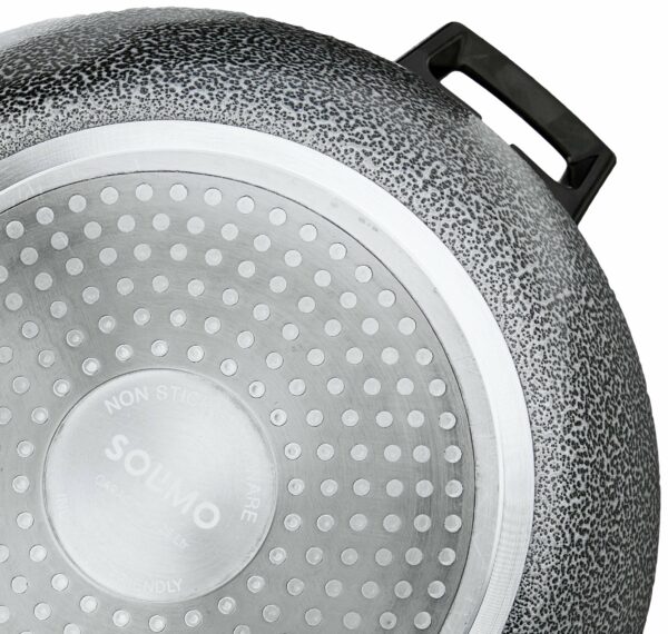 Sanskriti Exports Non Stick Handi with Stainless Steel Lid (4.25L, Hammertone finish, 3 coat, 2.9mm thickness)