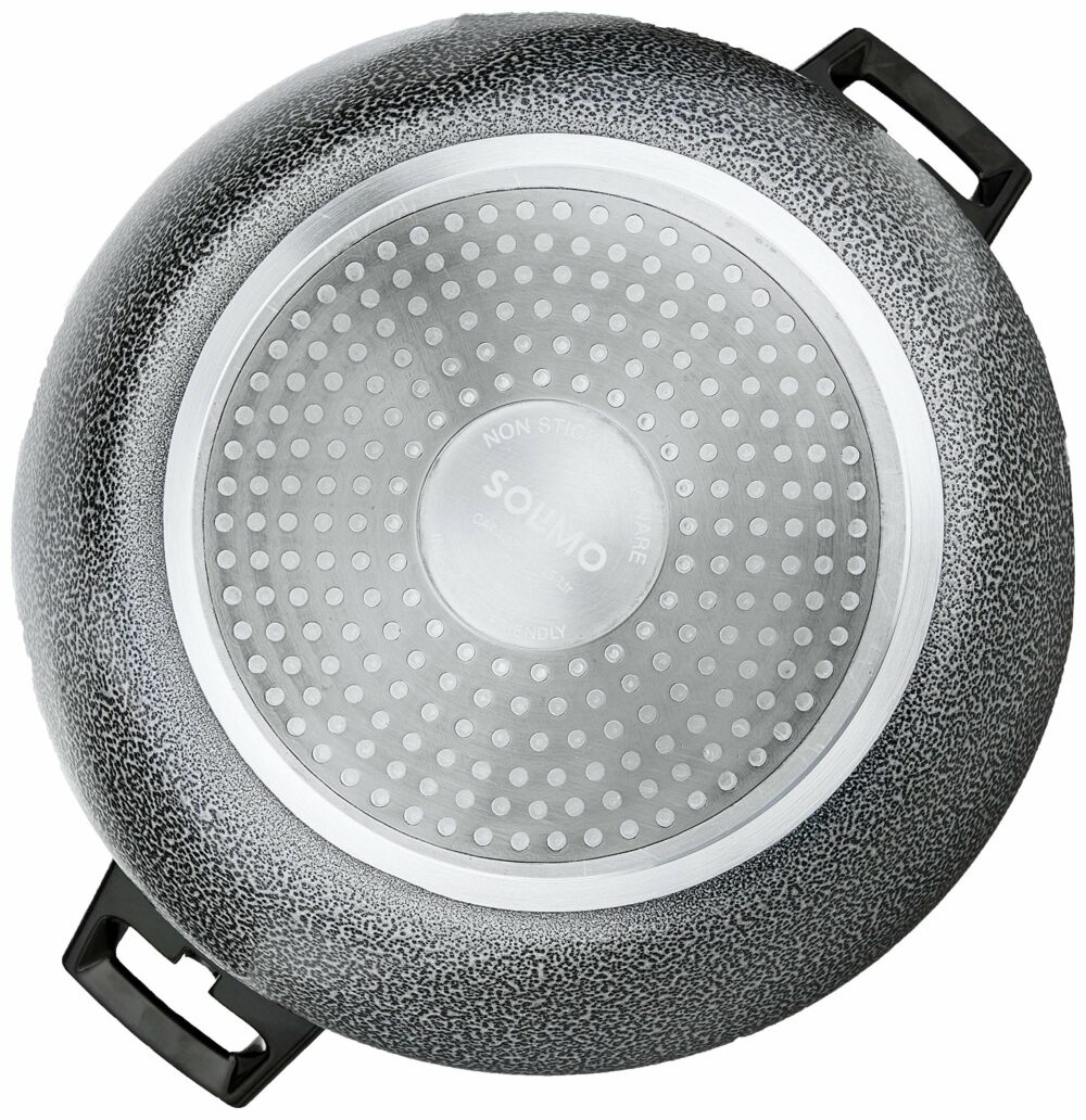 Sanskriti Exports Non Stick Handi with Stainless Steel Lid (4.25L, Hammertone finish, 3 coat, 2.9mm thickness) - Image 4