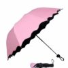 3-Fold Magic Umbrella with UV Protection & Floral Design