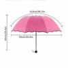 3-Fold Magic Umbrella with UV Protection & Floral Design