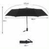 Automatic Open Close Compact Travel Umbrella - Windproof & Lightweight