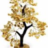 Agate Gemstone Bonsai Money Tree - 200 Beads, 8in, Home Decor