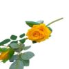 Artificial Yellow Rose Flower Stick - 45cm Long, No Pot Included