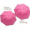 3-Fold Magic Umbrella with UV Protection & Floral Design