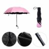 3-Fold Magic Umbrella with UV Protection & Floral Design