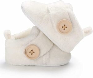 Comfortable Cotton Booties for Newborns 3-12 Months - Pink