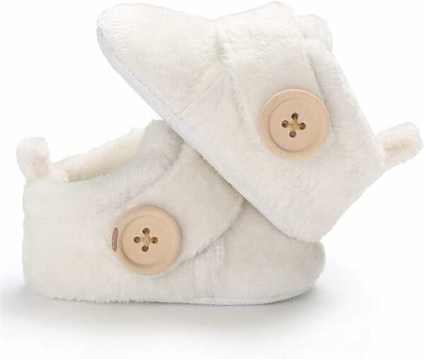 Comfortable Cotton Booties for Newborns 3-12 Months - Pink