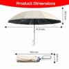 Compact Travel Umbrella with UV Protection & Anti-Slip Handle