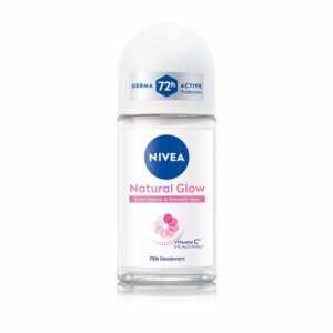 Natural Glow Smooth Skin Deodorant Roll On for Women, 50ml - 48h Protection