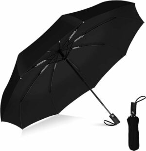 Automatic Open Close Compact Travel Umbrella - Windproof & Lightweight