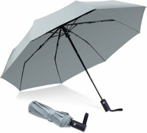 Windproof Automatic Travel Umbrella - Large 42-Inch Canopy
