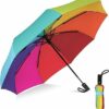 3 Fold Travel Umbrella with Auto Open/Close - Windproof Design
