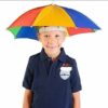 Rainbow Adjustable Umbrella Hat for Kids and Adults - Pack of 1