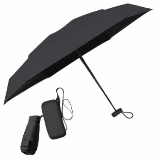 Compact UV Protection Travel Umbrella for Sun & Rain