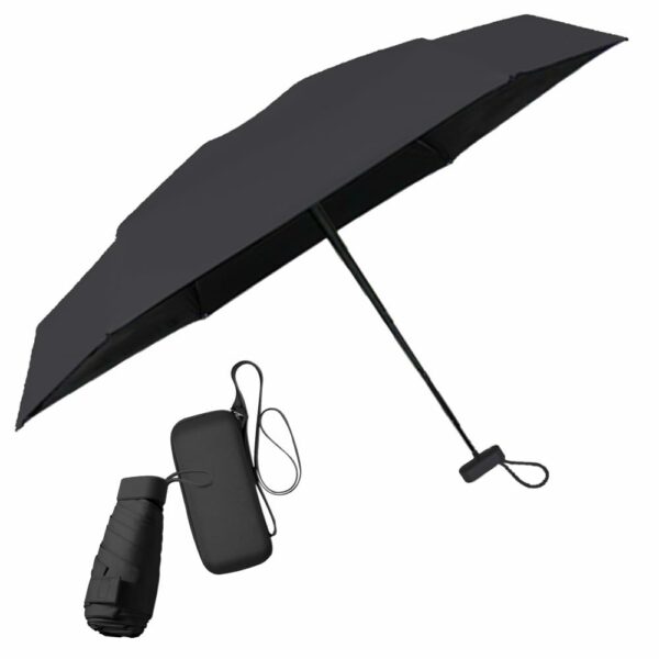 Compact UV Protection Travel Umbrella for Sun & Rain