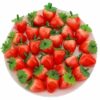 Set of 20 Realistic Artificial Mini Strawberry Fruits for Decor